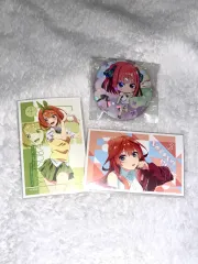 五等分の花嫁 花嫁 中野 四葉 斎宮 宗・福富つき スクエア カード ステッカー にの 缶バッジ まとめ