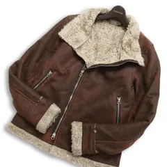 MONKEY TIME モンキータイム ユナイテッドアローズ 秋冬 ボア★ フェイク ムートン ライダース ジャケット Sz.S メンズ