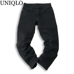 23AW★ UNIQLO ユニクロ 秋冬 ヒートテック★ 裏起毛 ウルトラ ストレッチ デニム パンツ ジーンズ Sz.29 メンズ 黒
