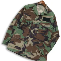 U.S.ARMY 米軍 通年 ウッドランド カモ 迷彩 総柄 ミリタリー BDU コンバット ジャケット Sz.S　メンズ