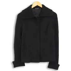 COMME CA DU MODE コムサ デ モード 秋冬 ウール&モヘヤ★ ニット ジャケット カーディガン Sz.M　レディース 黒 日本製