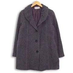 【新品 未使用】 Four Card フォー カード 秋冬 エアー ヤーン ウール★ コート Sz.M～L　レディース 日本製