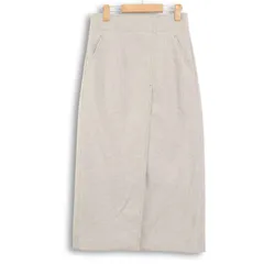 EMMEL REFINES エメルリファインズ ユナイテッドアローズ 秋冬 スリット★ タイト ロング スカート Sz.M　レディース グレー