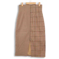 SLY スライ 秋冬 ハイウエスト★ チェック タイト ロング スカート Sz.2　レディース