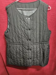 ブラック キルティング ベスト ダウン ベスト