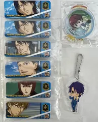 新テニスの王子様 氷帝学園 缶バッジ アクリルチェーン アクリルキーホルダー 7種8個セット　まとめ売り
