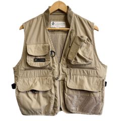 Eddie Bauer 射撃用シューティングベスト ベージュ/ブラウン Sサイズ 