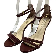 【美品】オデットエオディール (24) サンダル ストラップ ベルト ヒール 希少デザイン
