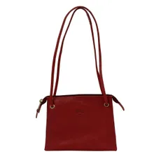 IL BISONTE(イルビゾンテ) ショルダーバッグ - レッド 2way/ミニバッグ レザー