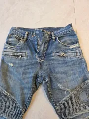 BALMAIN バルマン デニム ライダー ウォッシュ デニム ズボン 30サイズ