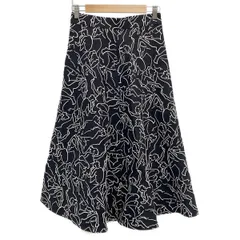 Loulou Willoughby(ルルウィルビー) ロングスカート サイズ2 M レディース美品  黒×白