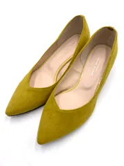 green label relaxing グリーンレーベルリラクシング ユナイテッドアローズ ポインテッドトゥ パンプス size23/黄 ■■レディース