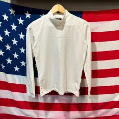 Calvin Klein Jeans 白 タートルネック長袖Tシャツ