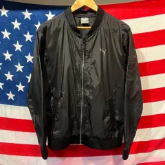 PUMA プーマ ブラック ウィンドブレーカー