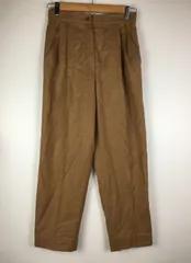 イタリー製 valentino garavani センタープレス ウールパンツ レディース ブラウン 4021202512170061