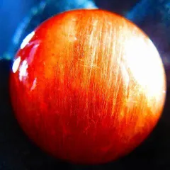 超金運上昇★天然水晶★ルチルクォーツ ★台付き★丸玉21mm★tｋ4244