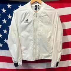 アディダス 白 ブルゾン ジャケット