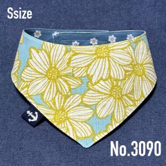 ☘️No.2780☘️ 犬猫用 リバーシブル バンダナ スタイ Lサイズ 花柄