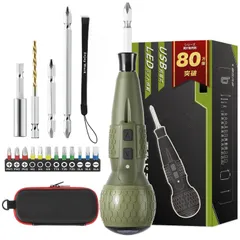 特価 小型 電動ドライバー 【2025新登場・超軽量・収納ケース付き】 軽量 充電式ドライバー 1800mAh 超硬S2鋼ビツト 16本付 電動4N.m 手動15N.m 正逆転切り替え ブレーキ機能付 高輝度LEDライト DIY用 家庭用 初心者・女性向け 日