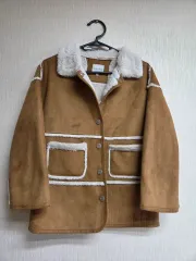 컬리수 ムートン ジャケット ブラウン 130