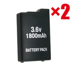 2個セット PSE認証 PSP1000 PSP-1000 高品質 バッテリー 1800mAh 電池 互換品