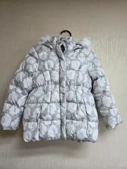 ロエムガールズ フラワー パータン ダウン 130