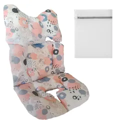 Asway STERLInG 保育のプロ推奨 ベビーカーシート ベビーカークッション 3Dメッシュ通気 コットン 丸洗いOK (ピンクペイント) [ピンクペイント]