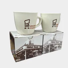 ミスタードーナツ 35周年限定コーヒーカップ ミスド Mister Donut 非売品 マグカップ ペアマグ 箱付き