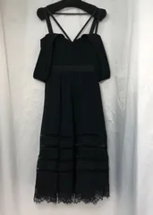 self-portrait／セルフポートレート　ブラックワンピース セルフポートレート ワンピースドレス ブラック Self Portrait セルフ