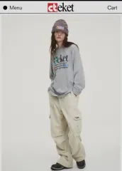 テケット teket コーデュロイ パンツ アイボリー m