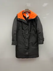 ラッキーシュエトゥ オレンジ バイカラー ダウン アウター