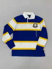 ポロラルフローレン ストライプ ラグビー カラーTシャツ M