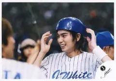 【中古】生写真(ジャニーズ) 嵐/松本潤/横型・バストアップ・野球ユニフォーム・キャッチャー防具/公式生写真