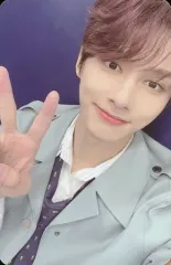 【中古】コレクションカード(男性) SEVENTEEN/JUN(ジュン)/裏面グレー・水色/CD「7th Mini Album ： Heng：garae (胴上げ)」(NET Ver.)封入特典フォトカード