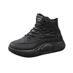 [ジーティアモ] スノーシューズ スニーカー スノーブーツ ブーツ シューズ レディース 防寒 暖かい 雪 雨 靴 くつ レイン ボア 軽量 ハイカット ショート丈 ボアシューズ ボアブーツ ムートン 裏起毛 ミニ丈 ショート かわいい お [24.5 cm]