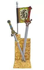 【中古】トレーディングフィギュア (蜀)劉備 雌雄一対剣(シユウイッツイノケン) 「真・三國無双5 武器ミュージアム」