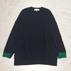 ENFOLD　エンフォルドタッチバックフレア　プルオーバーニット　ネイビー　38　M