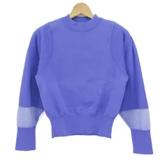 パブリックトウキョウ ニット トップス 長袖 セーター 日本製 レディース FREEサイズ ブルー PUBLIC TOKYO 【中古】のサムネイル