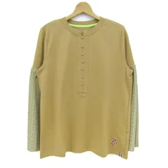 パーソンズ 長袖Ｔシャツ 袖切替 トップス レディース Lサイズ ベージュ PERSONS