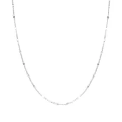 [Liebendo] 人気 ネックレス レディース つけっぱなし チェーン 華奢 繊細 細め シンプル おしゃれ エレガント 調節可能 金属アレルギー対応 変色防止 プレゼント 誕生日 女性 チェーン 可愛い 錆びないネックレス チョーカー (シ [シルバー]