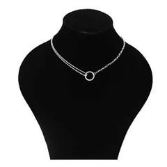 [LIBERTY-M] レディース ネックレス フープ サークル オルチャン人気デザイン チェーンアクセサリー 