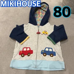 MIKIHOUSE ミキハウス 長袖 ジップアップパーカー パーカー 上着 80