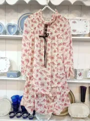 axes femme (アクセスファム) フラワーフリル ONE PIECE