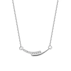 [Liebendo] ネックレス つけっぱなし ペンダント レディース チェーン 調節可能 キラキラ 人気 おしゃれ 錆びない 金属アレルギー 誕生日 バレンタインデー 彼女 親友 プレゼント カップル アクセサリー 金 銀 (シルバー) [シルバー]