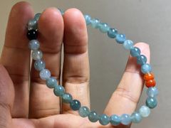 本翡翠 ヒスイ 翡翠小玉 ブレスレット アクセサリー ミャンマー産天然