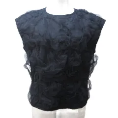 asdkcmコムデギャルソン 半袖シャツ ブラウス ブラック レース 刺繍 asdkcmコムデギャルソン 半袖シャツ ブラウス ブラック レース 刺繍