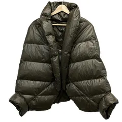 guxy(グクスィー) ダウンコート サイズI 42 レディース - カーキ 半袖/ジップアップ/変形デザイン/冬/秋