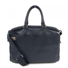 FURLA ネイビー ビジネスバッグ - メルカリ