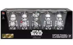 【中古】フィギュア BE＠RBRIC-ベアブリック- キャプテン・ファズマ＆ファースト・オーダーストームトルーパー 100% 5体セット 「Happyくじ STAR WARS BE＠RBRIC」 ラスト賞