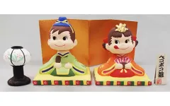 【中古】フィギュア 首振りペコポコひな人形(ペコちゃん/赤＆ポコちゃん/緑) 「ペコちゃん」 塗装済み完成品
